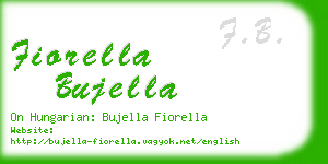 fiorella bujella business card